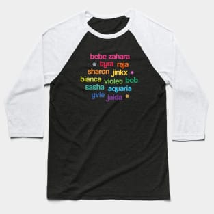 Winning Drag Queens in Rainbow Colours Baseball T-Shirt